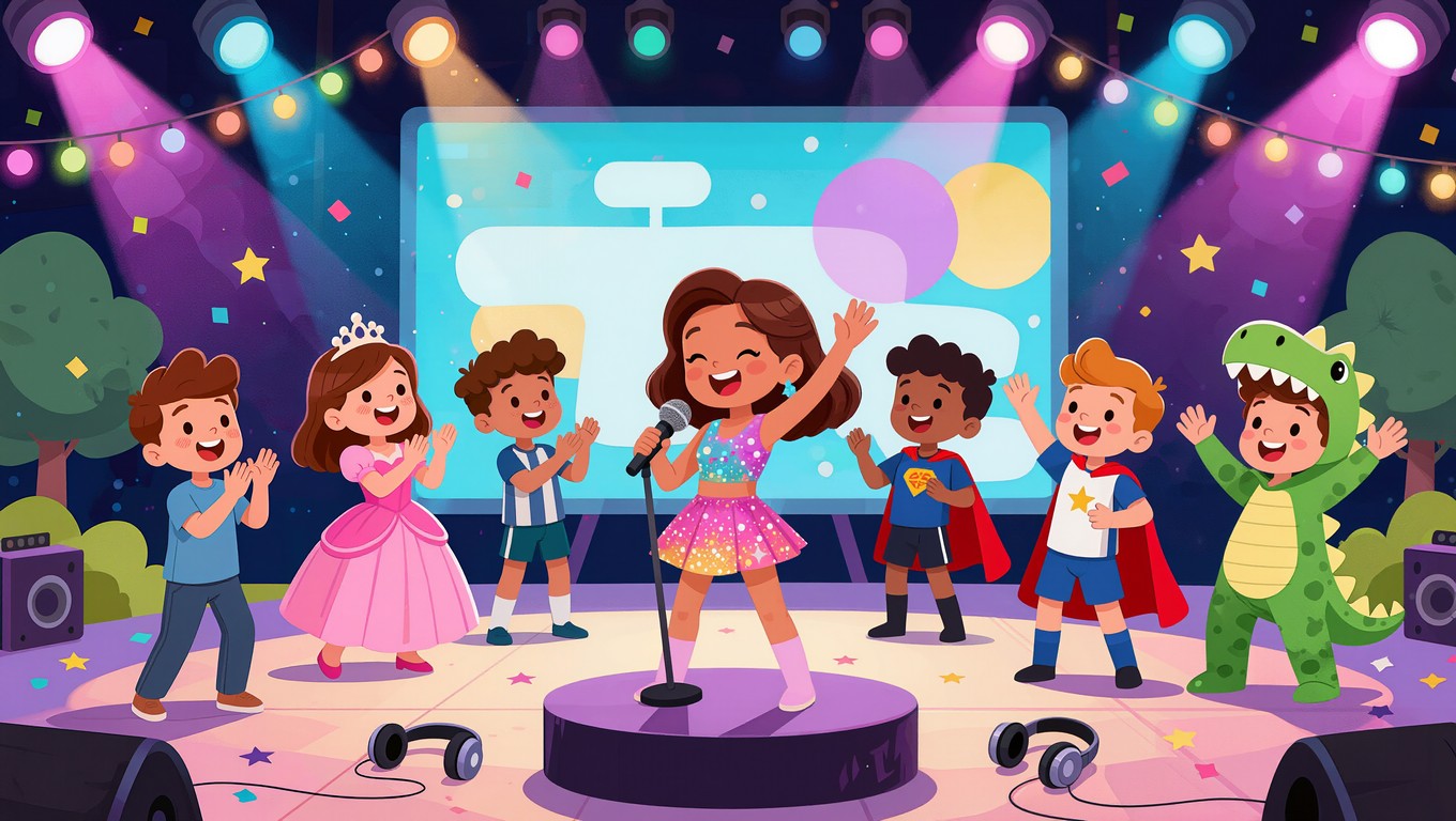 Kids party celebration in Liverpool with karaoke and entertainment