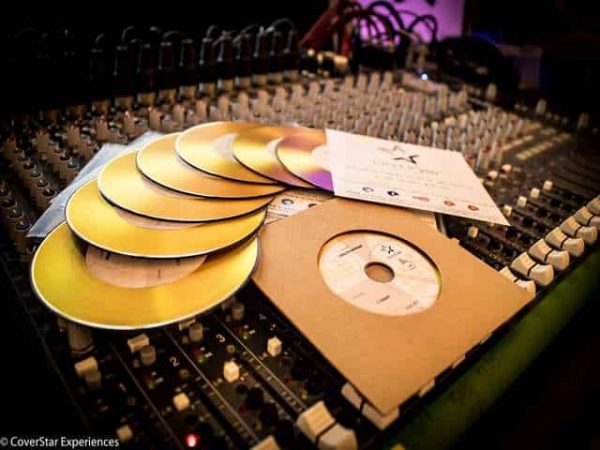 Professional recording studio setup